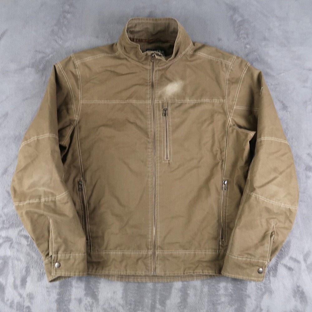 Kuhl Men's Burr Lined Jacket Men's XL Brown Outdoor Vintage Patina Hiking